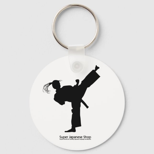 Jujutsu Girl and Chart Key Ring (Front)