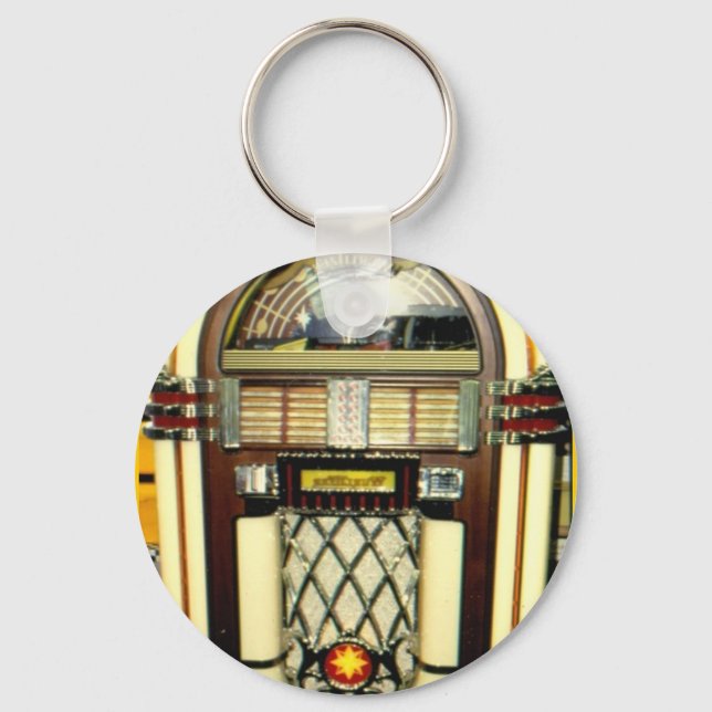 Juke-box Image key-chain Key Ring (Front)