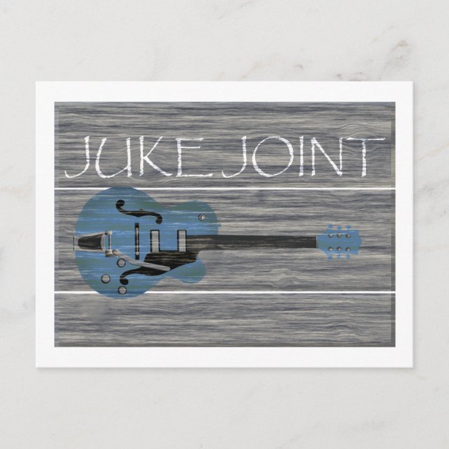 Juke Joint Retro Sign Postcard (Front)