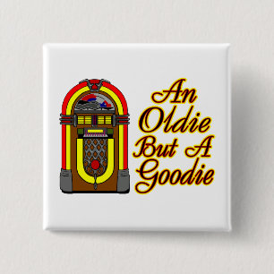 Jukebox An Oldie But A Goodie 15 Cm Square Badge