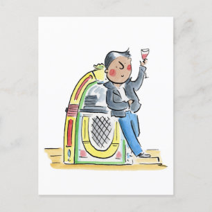 Jukebox Postcard
