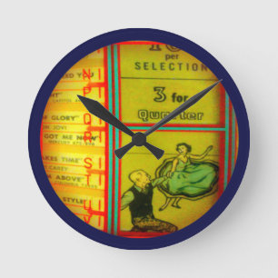 Jukebox Wall Clock! Round Clock