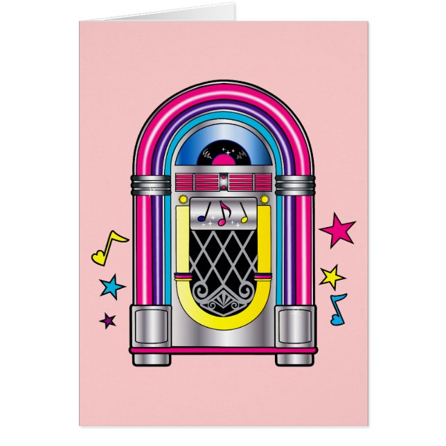 Jukebox with Stars and Notes (Front)