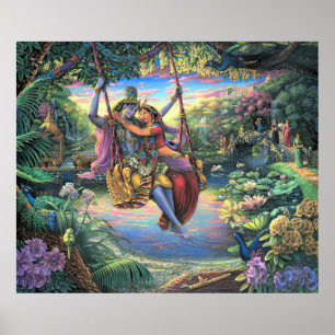 Julan Leela - The Swing Pastime Print