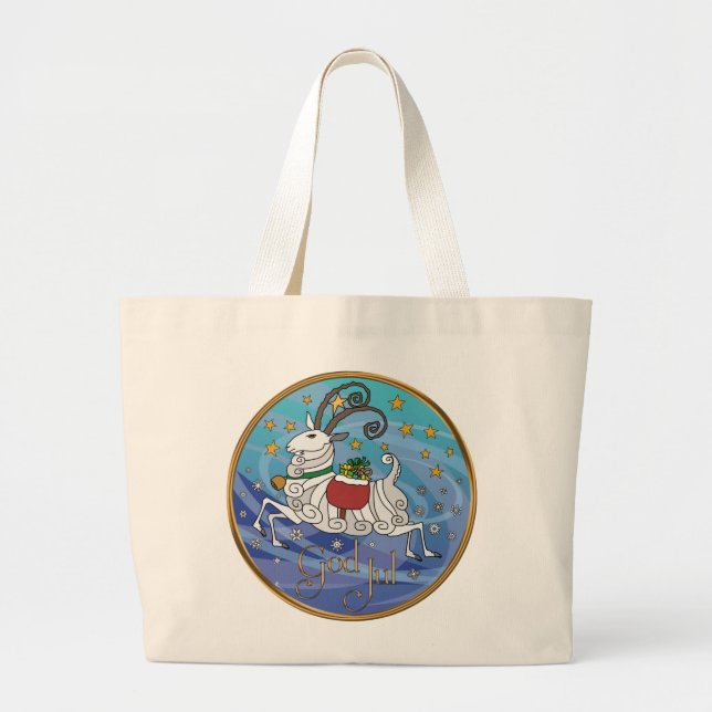 Julbock Yuletide Tote Bag (Front)