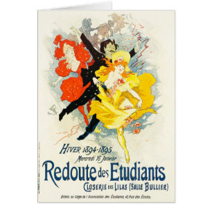 Jules Cheret Art Nouveau Card