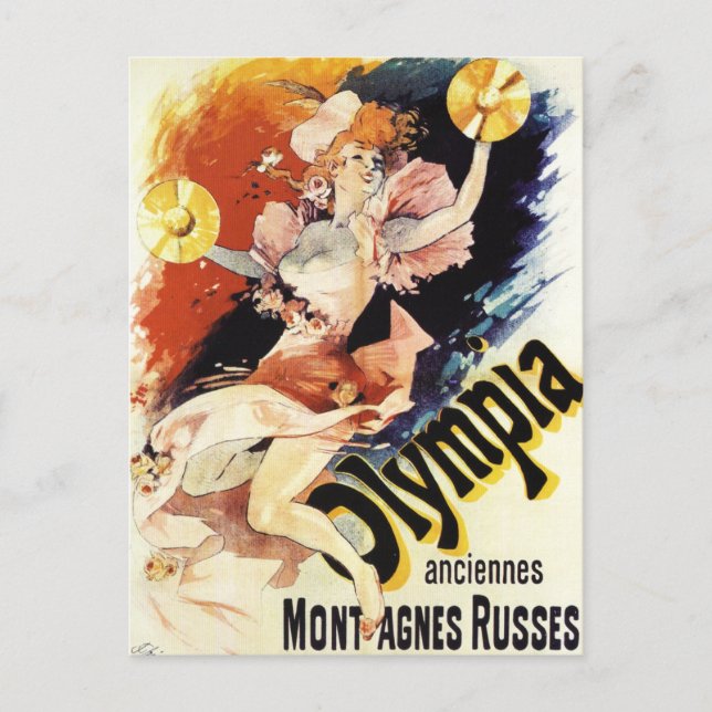 Jules Cheret Olympia Postcard (Front)