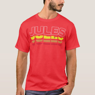 Jules First Name Funny Vintage Sunset Jules family T-Shirt