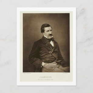 Jules Francois Felix Husson, 'Champfleury' (1821-8 Postcard