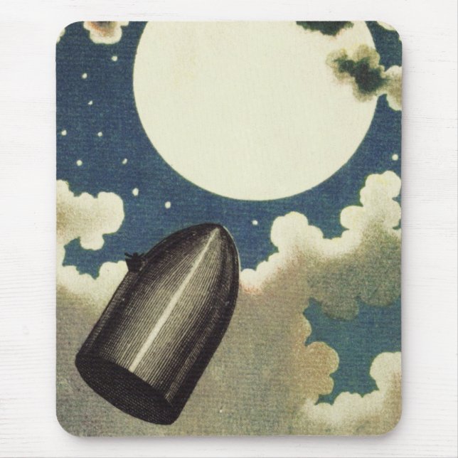 Jules Verne From the Earth to the Moon (1865) Mouse Pad (Front)