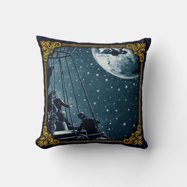 Jules Verne Hector Servadac Throw Pillow (Front)