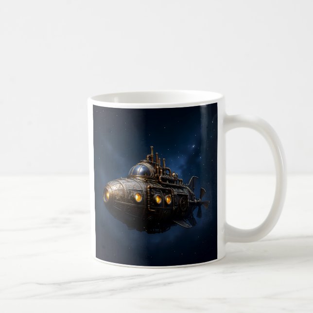 Jules Verne Submarine Coffee Mug (Right)