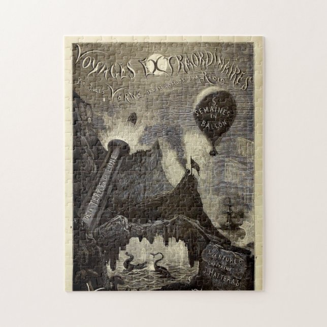 Jules Verne's Voyages Extraordinaires (1861) Jigsaw Puzzle (Vertical)