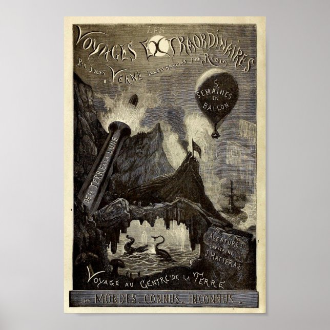 Jules Verne's Voyages Extraordinaires (1861) Poster (Front)