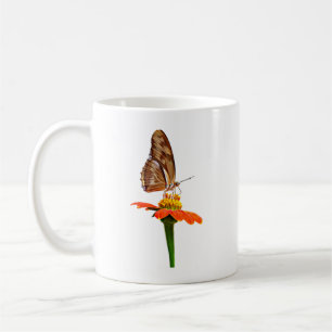 Julia Butterfly on Zinnia Coffee Mug