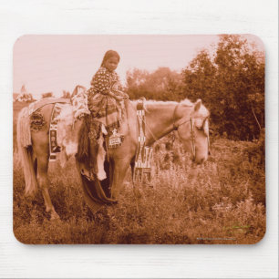 Julia - Crow Woman Mouse Pad