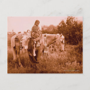 Julia - Crow Woman Postcard
