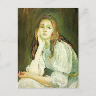 Julia Daydreaming by Berthe Morisot Postcard