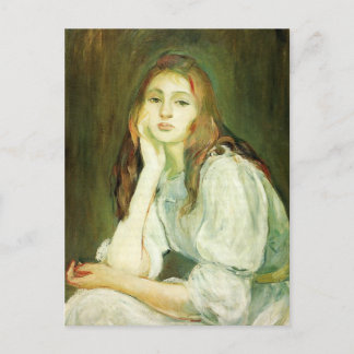Julia Daydreaming by Berthe Morisot Postcard
