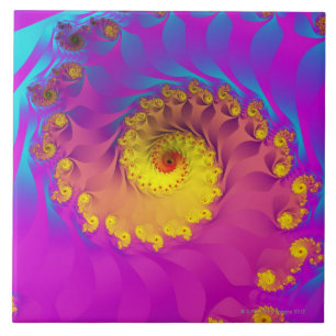 Julia Fractal 2 Ceramic Tile