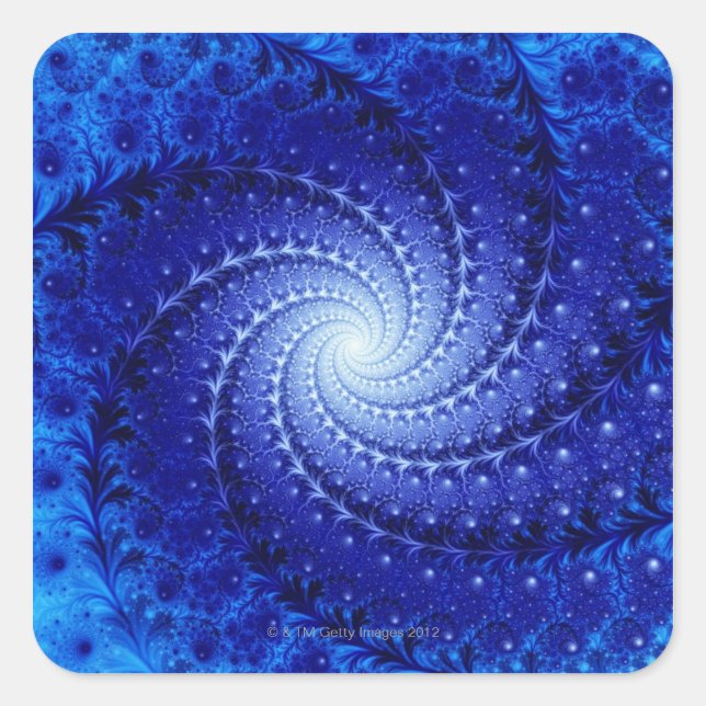 Julia Fractal 4 Square Sticker (Front)