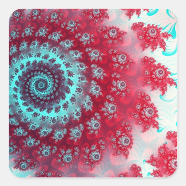 Julia Fractel Square Sticker (Front)