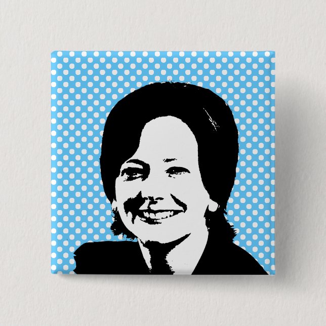 JULIA GILLARD 15 CM SQUARE BADGE (Front)