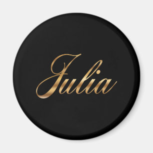 Julia gold Design Lettering Magnet