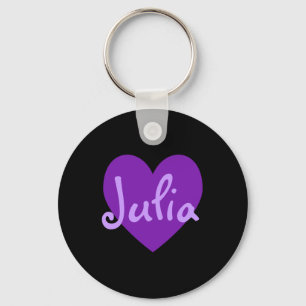 Julia in Purple Key Ring