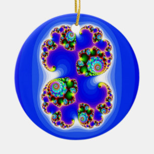 Julia Set Mandelbrot Set Fractal Geometry Ceramic Ornament