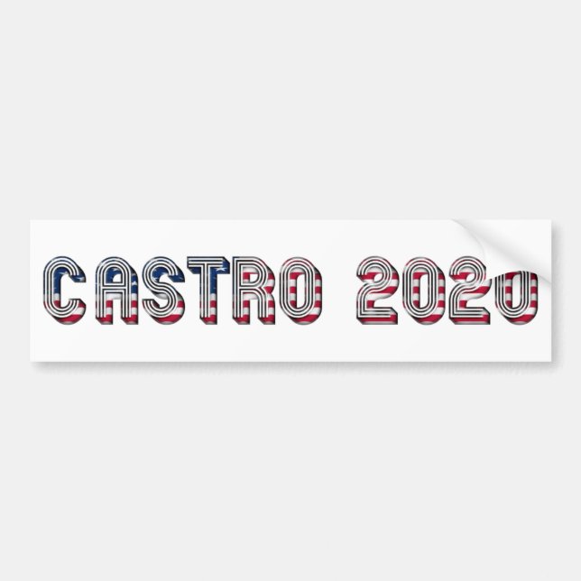Julián Castro Democrat Presidential Candidate 2020 Bumper Sticker (Front)