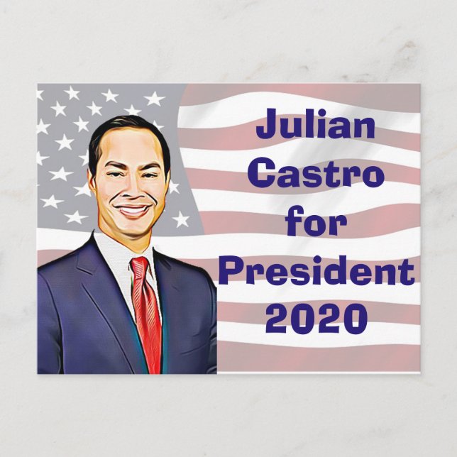 Julian Castro for President 2020 Election Keepsake Postcard (Front)