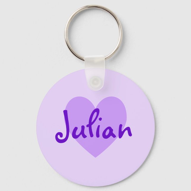 Julian in Purple Key Ring (Front)
