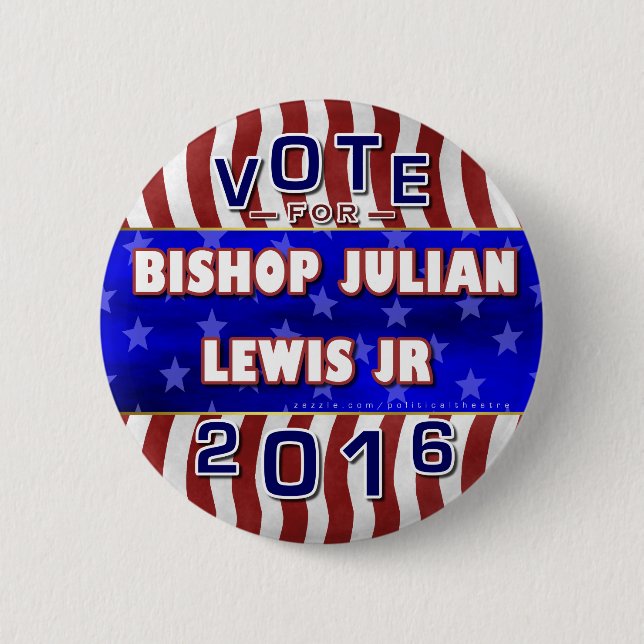 Julian Lewis President 2016 Election Independent 6 Cm Round Badge (Front)
