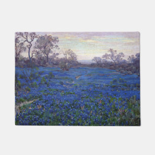 Julian Onderdonk Bluebonnets At Twilight Doormat