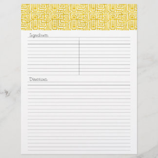 Julianna Recipe Letterhead