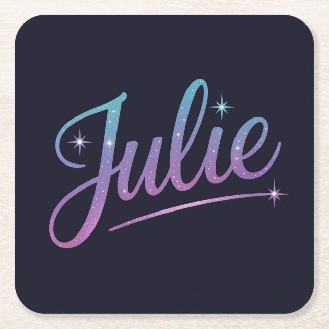 Julie Black Coaster Set (Front)