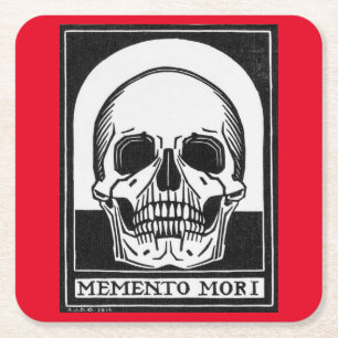 Julie de Graag Memento Mori (1916) Square Paper Coaster