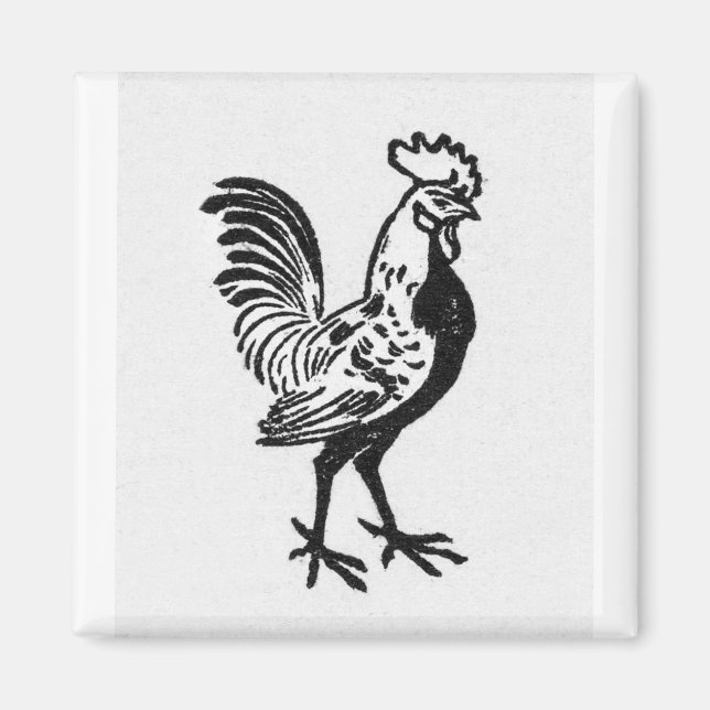 Julie de Graag Rooster Magnet (Front)