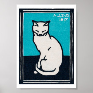 Julie de Graag Sitting Cat Poster