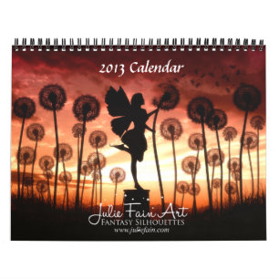 Julie Fain Fantasy Silhouettes Art Calendar