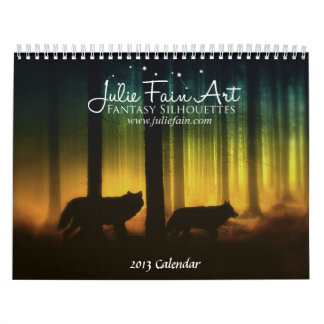 Julie Fain Fantasy Silhouettes Art Calendar