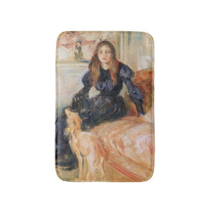 Julie Manet and her Greyhound (by Berthe Morisot) Bath Mat