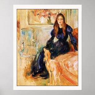 Julie Manet and Her Greyhound Laertes Poster