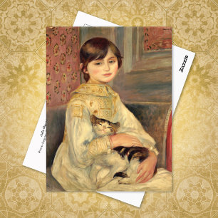 Julie Manet Cat Pierre-Auguste Renoir  Postcard