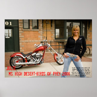 Julie, Ms. High Desert-BIrds of Prey 2008 Poster