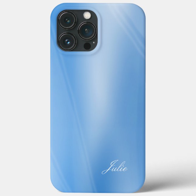 Julie - Your Name Template, Beautiful Blue Shades  Case-Mate iPhone Case (Back)