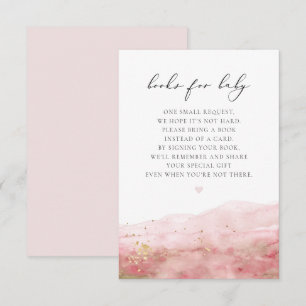 JULIEN Blush Dusty Rose Gold Books for Baby Card