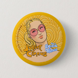 Juliet Circus - Emilia Blanco 6 Cm Round Badge