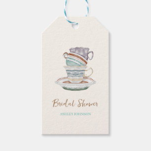 JULIET Tea Set Party Bridal Shower Gift Tags